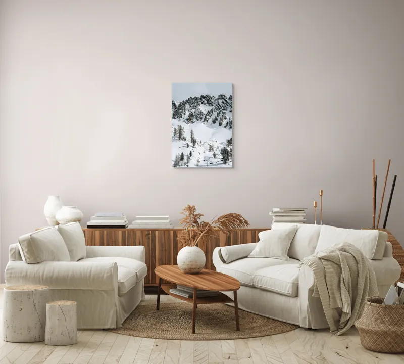 Tablou Canvas, "Spirala tăcută a munților albi", 50 x 70 cm – poza 4