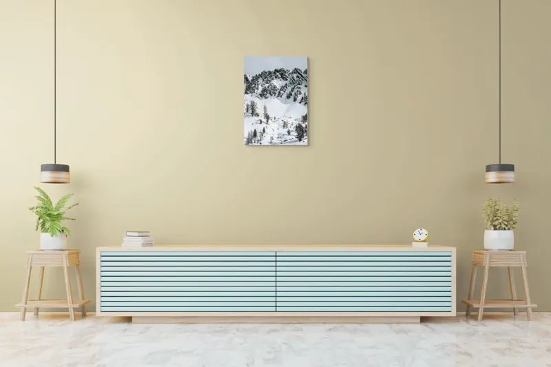 Tablou Canvas, "Spirala tăcută a munților albi", 50 x 70 cm – poza 6