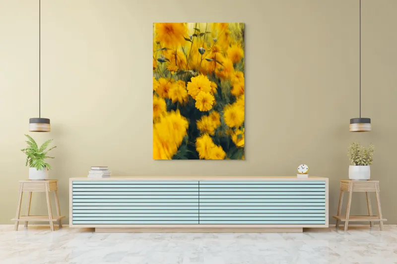 Tablou Canvas Dansul florilor în bătaia vântului Natură și Frumusețe, 100 x 150 cm – poza 4