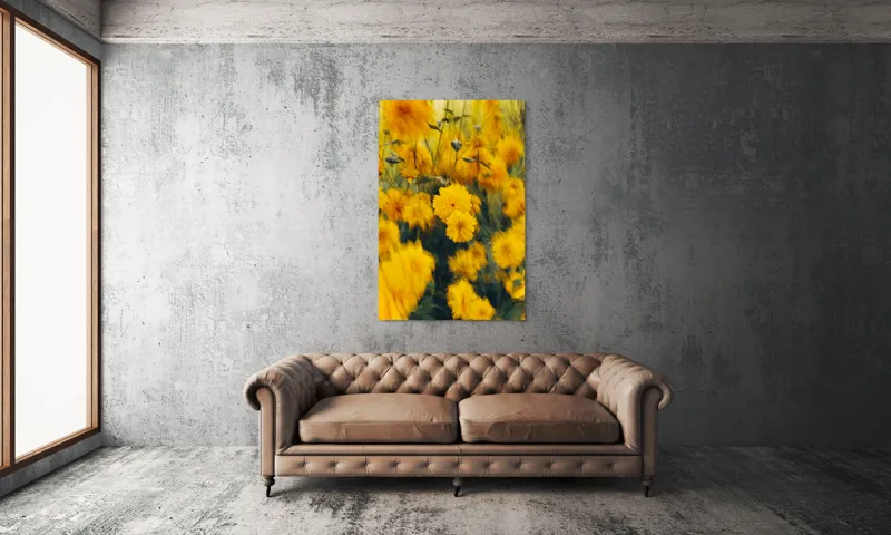 Tablou Canvas Dansul florilor în bătaia vântului Natură și Frumusețe, 100 x 150 cm – poza 6