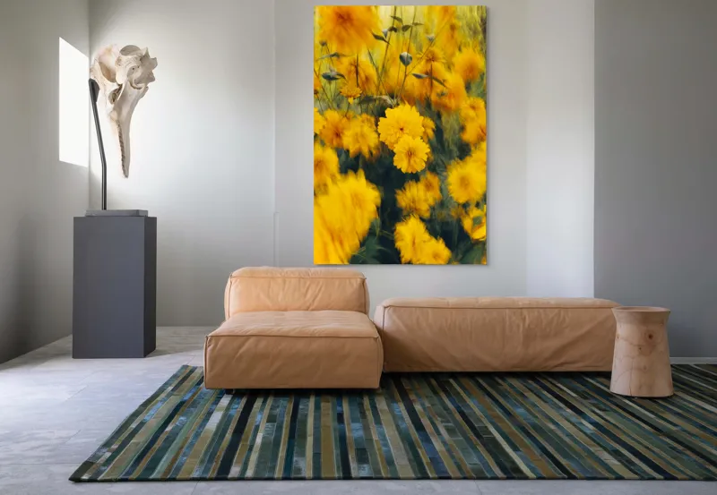 Tablou Canvas Dansul florilor în bătaia vântului Natură și Frumusețe, 100 x 150 cm – poza 7