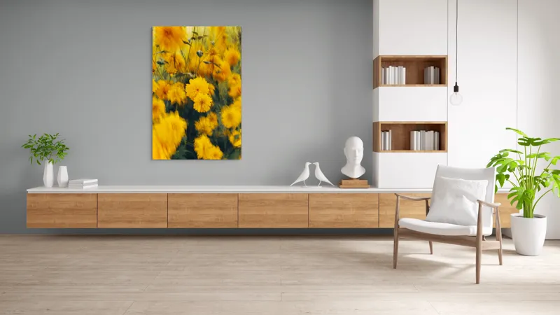 Tablou Canvas Dansul florilor în bătaia vântului Natură și Frumusețe, 100 x 150 cm – poza 8