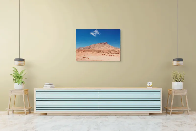 Tablou Canvas Pustietatea veche sub cer albastru, 100 x 70 cm – poza 4