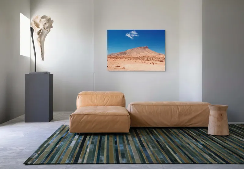 Tablou Canvas Pustietatea veche sub cer albastru, 100 x 70 cm – poza 7
