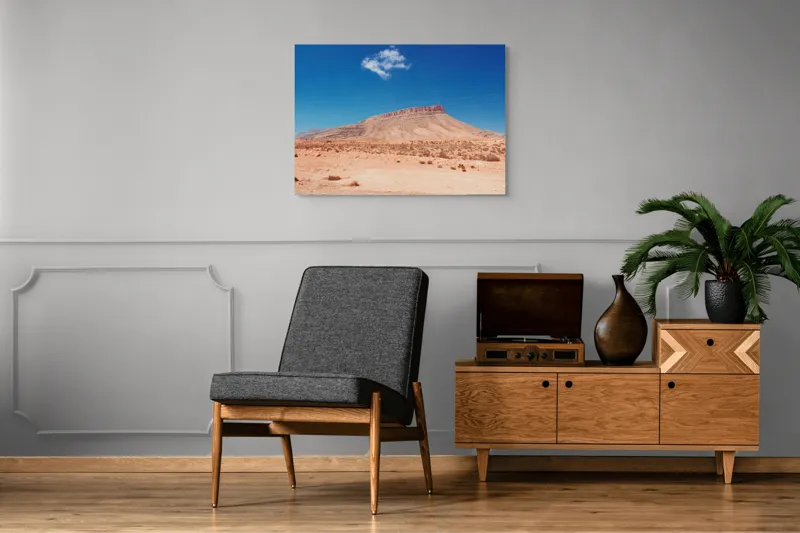 Tablou Canvas Pustietatea veche sub cer albastru, 100 x 70 cm – poza 8