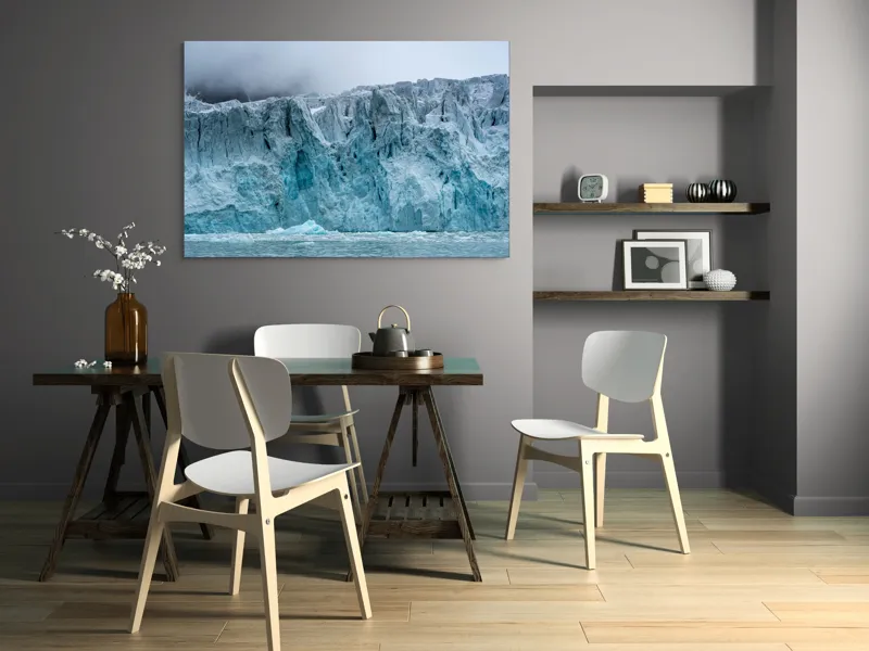 Tablou Canvas Gheață Majestuoasă Natură Albastru Rece Timp, 150 x 100 cm – poza 5