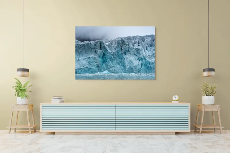 Tablou Canvas Gheață Majestuoasă Natură Albastru Rece Timp, 150 x 100 cm – poza 6