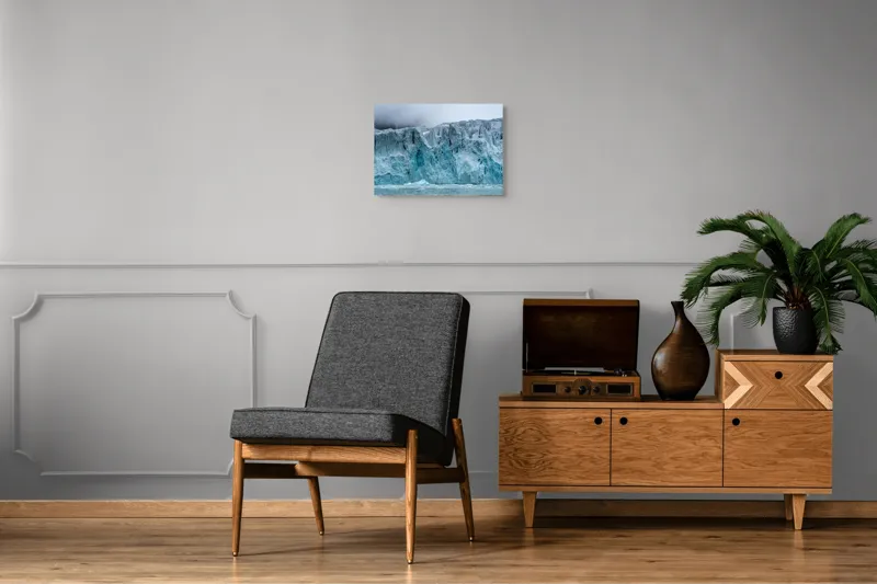 Tablou Canvas Gheață Majestuoasă Natură Albastru Rece Timp, 54 x 39 cm – poza 7