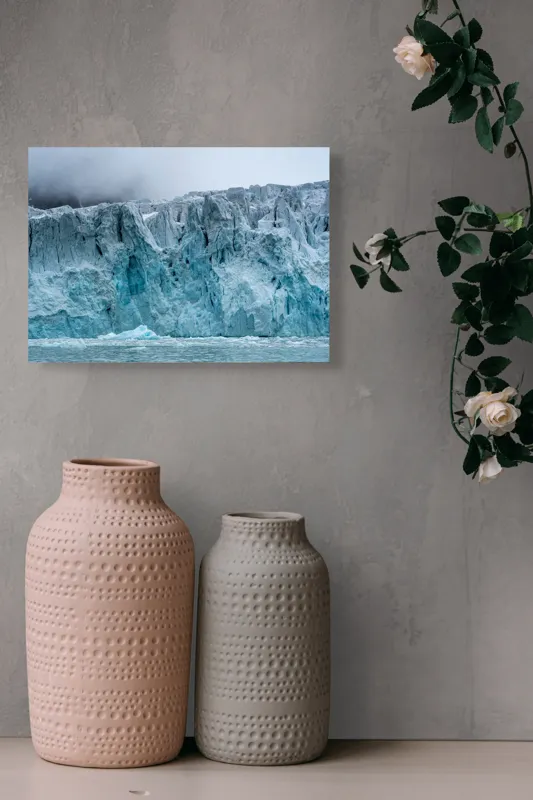Tablou Canvas Gheață Majestuoasă Natură Albastru Rece Timp, 54 x 39 cm – poza 8