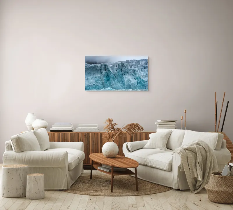Tablou Canvas Gheață Majestuoasă Natură Albastru Rece Timp, 90 x 50 cm – poza 4