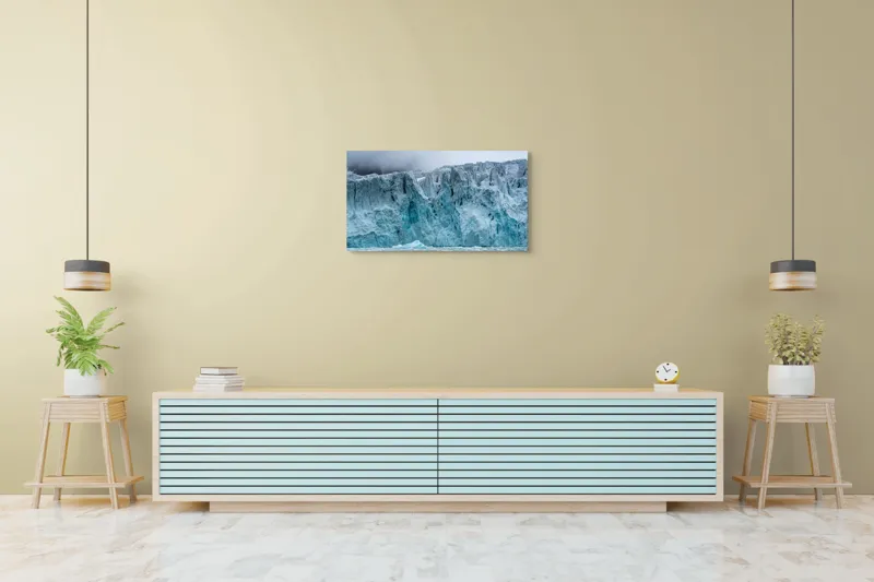Tablou Canvas Gheață Majestuoasă Natură Albastru Rece Timp, 90 x 50 cm – poza 5