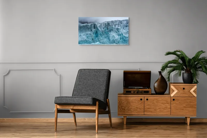 Tablou Canvas Gheață Majestuoasă Natură Albastru Rece Timp, 90 x 50 cm – poza 6
