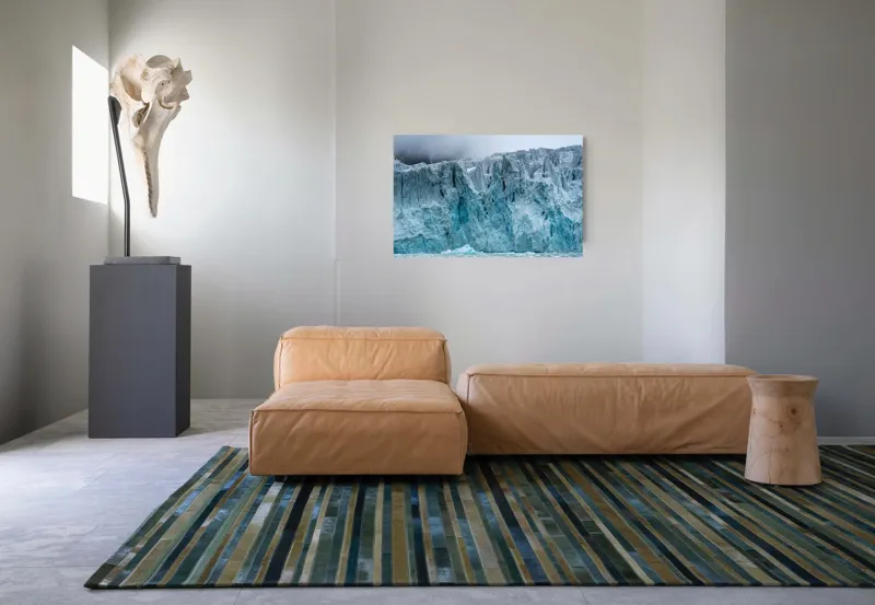 Tablou Canvas Gheață Majestuoasă Natură Albastru Rece Timp, 90 x 50 cm – poza 8