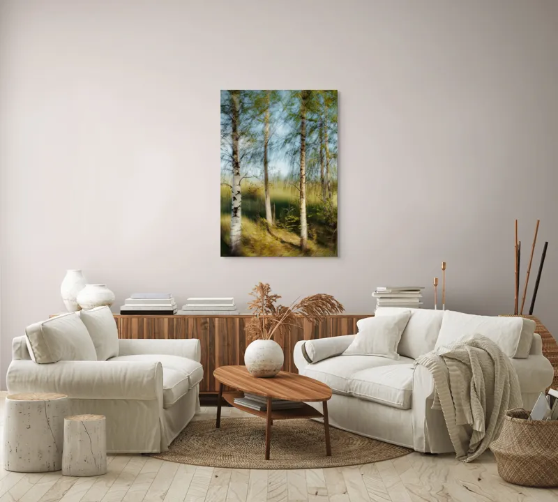 Tablou Canvas pe temă a pădurii și a lumii eterice, 70 x 100 cm – poza 4