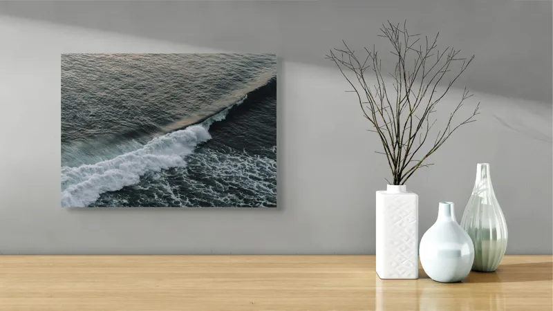 Tablou Canvas, "Dansul etern al valurilor albastre", 54 x 39 cm – poza 3