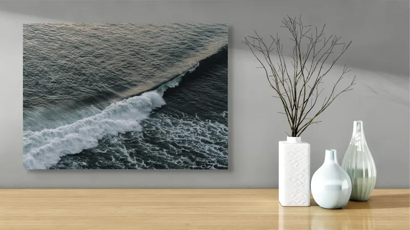 Tablou Canvas, "Dansul etern al valurilor albastre", 70 x 50 cm – poza 3