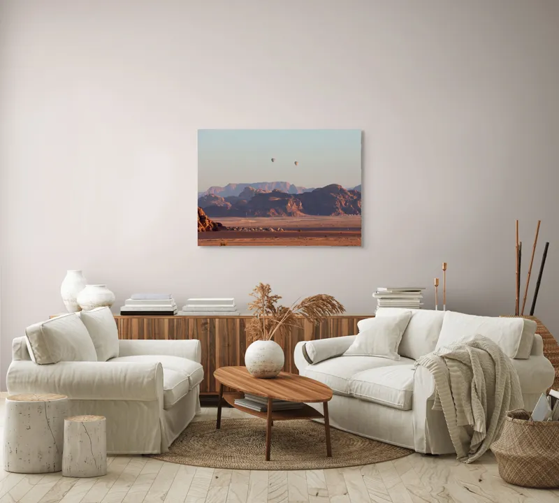 Tablou Canvas pe tema Deșertului și Balonilor, 100 x 70 cm – poza 3
