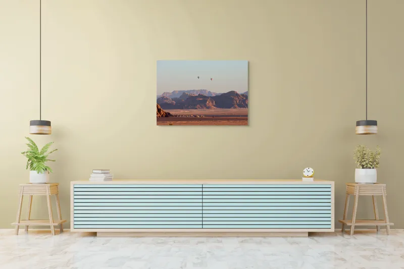 Tablou Canvas pe tema Deșertului și Balonilor, 100 x 70 cm – poza 4