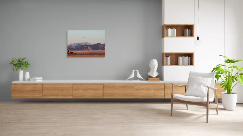 Tablou Canvas pe tema Deșertului și Balonilor, 100 x 70 cm – poza 6