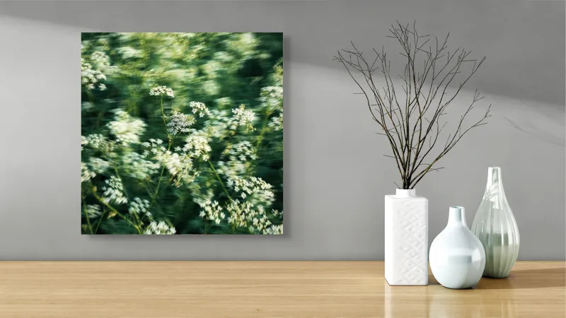 Tablou Canvas Dansul efemer al florilor câmpenești, 50 x 50 cm – poza 3