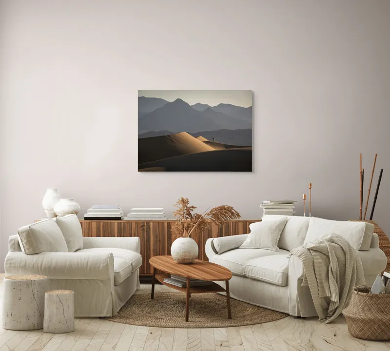 Tablou Canvas Peisaj Deșert și Munți cu Apus, 100 x 70 cm – poza 3