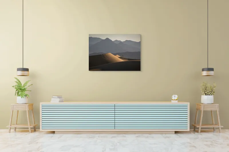 Tablou Canvas Peisaj Deșert și Munți cu Apus, 100 x 70 cm – poza 4