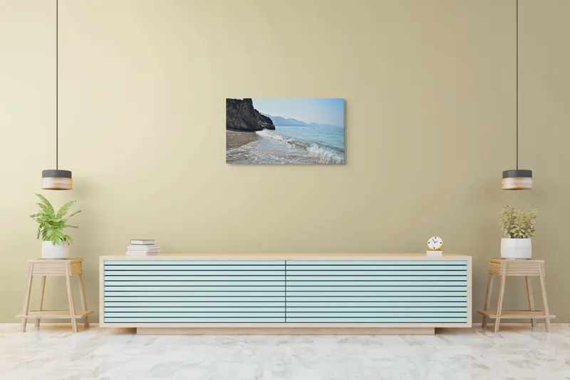 Tablou Canvas pe tema valurilor și a țermului albastru, 90 x 50 cm – poza 5