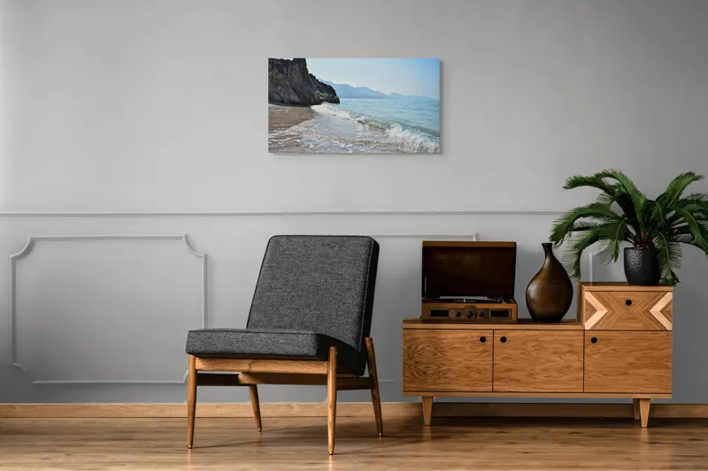 Tablou Canvas pe tema valurilor și a țermului albastru, 90 x 50 cm – poza 6