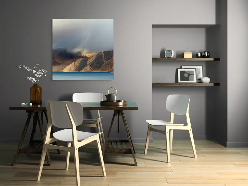 Tablou Canvas, "Curbele Muntelui în Miez de Vânt", 100 x 100 cm – poza 6