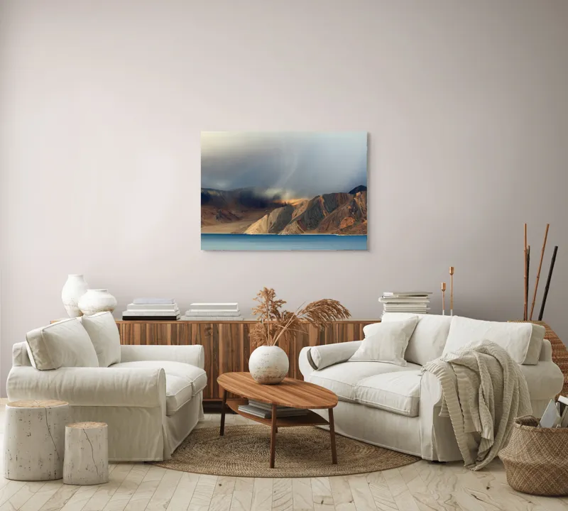 Tablou Canvas, "Curbele Muntelui în Miez de Vânt", 100 x 70 cm – poza 3