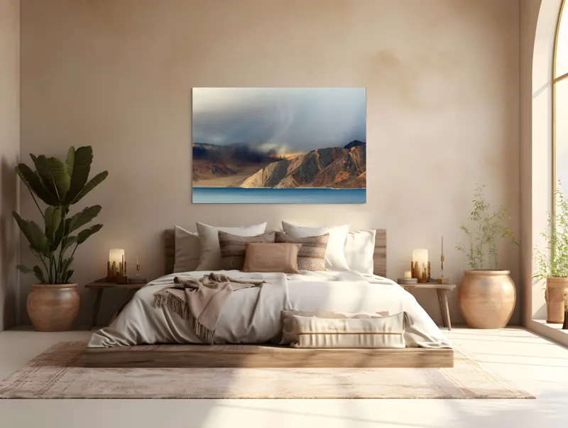 Tablou Canvas, "Curbele Muntelui în Miez de Vânt", 150 x 100 cm – poza 4