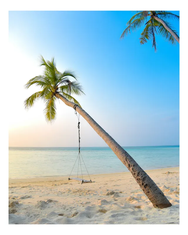 Tablou Canvas Tropical Apus Soarelui Plajă Ocean Relaxare, 100 x 150 cm