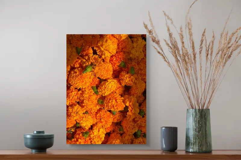Tablou Canvas Splendoarea soarelui înflorit de toamnă, 39 x 54 cm – poza 3