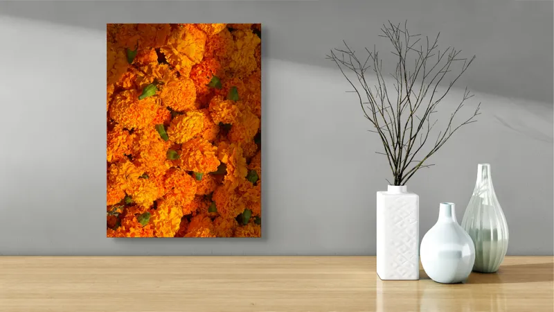 Tablou Canvas Splendoarea soarelui înflorit de toamnă, 39 x 54 cm – poza 4