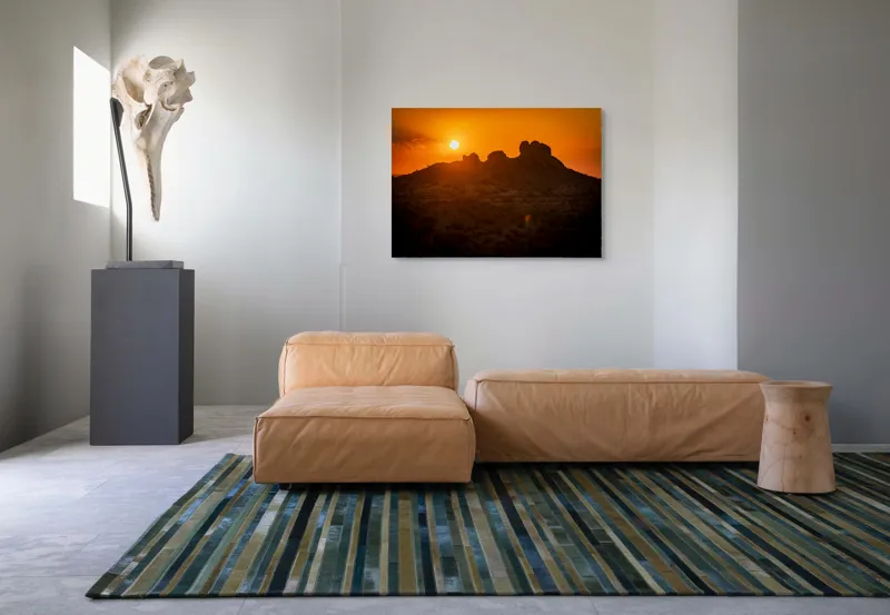 Tablou Canvas Siluete de piatră scăldate în apus, 100 x 70 cm – poza 7