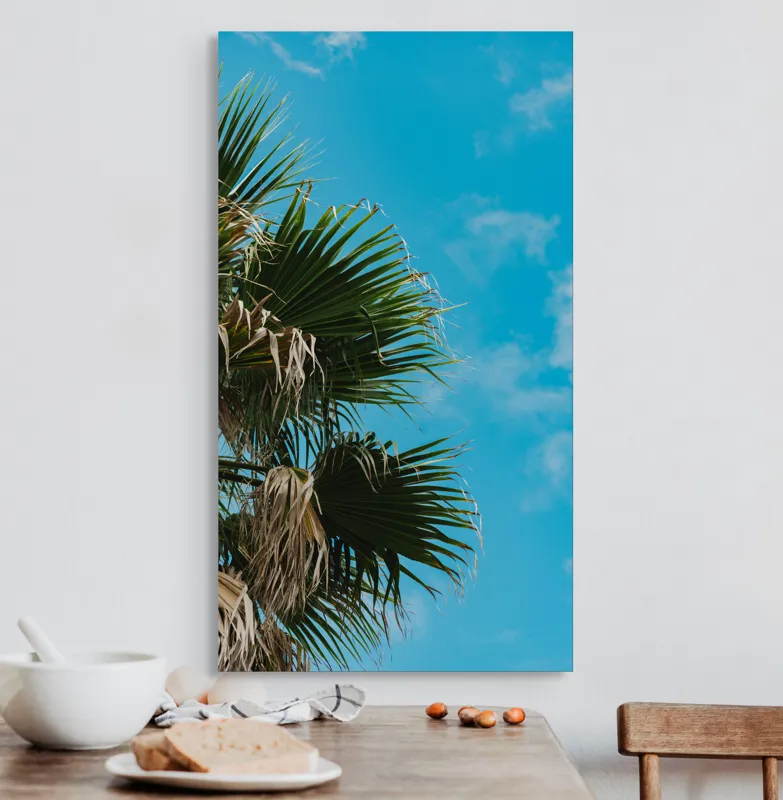Tablou Canvas pe tema cerului tropical albastru, 50 x 90 cm – poza 3