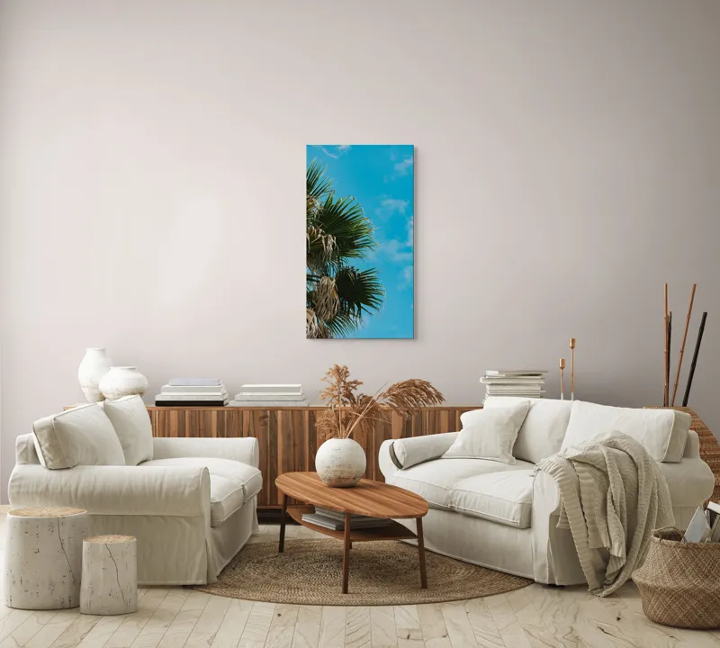 Tablou Canvas pe tema cerului tropical albastru, 50 x 90 cm – poza 7