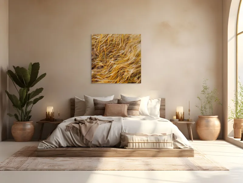Tablou Canvas cu design abstract spicuri de aur, 100 x 100 cm – poza 4