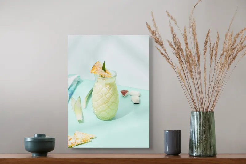 Tablou Canvas Fruct exotic în pahar transparent decorativ, 39 x 54 cm – poza 3