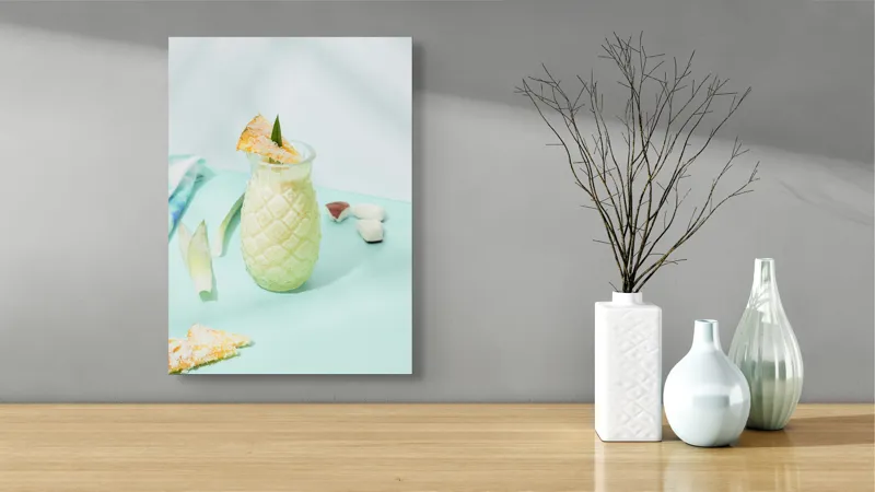 Tablou Canvas Fruct exotic în pahar transparent decorativ, 39 x 54 cm – poza 4