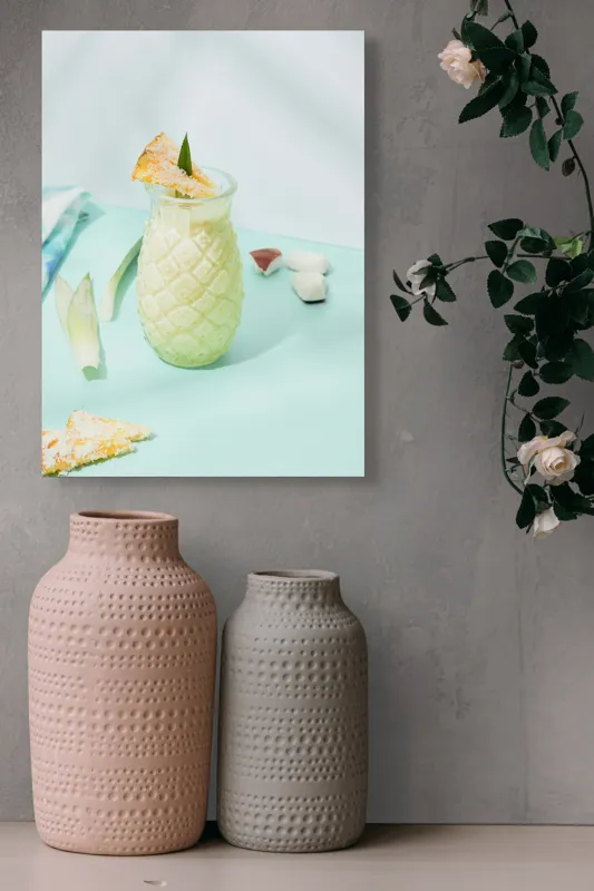 Tablou Canvas Fruct exotic în pahar transparent decorativ, 39 x 54 cm – poza 6