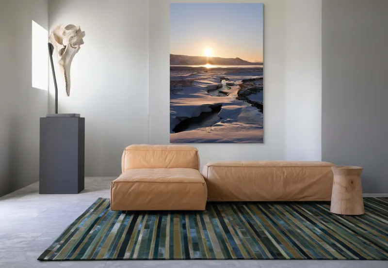 Tablou Canvas pe tema Soarele peste tărâmul înghețat, 100 x 150 cm – poza 7