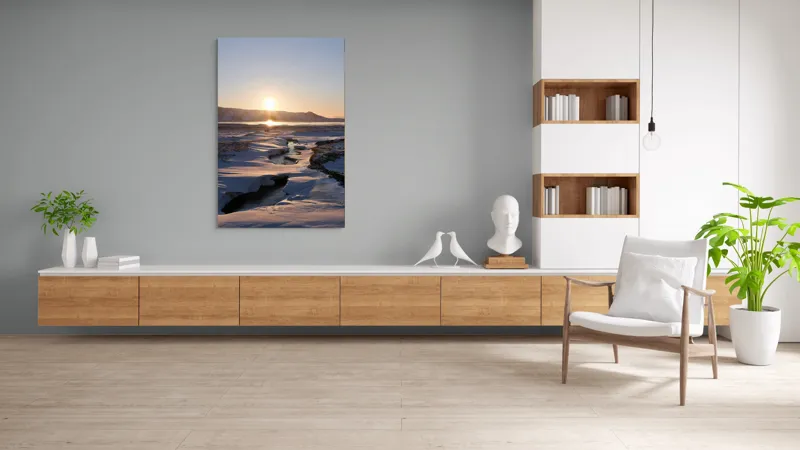 Tablou Canvas pe tema Soarele peste tărâmul înghețat, 100 x 150 cm – poza 8