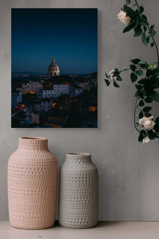 Tablou Canvas cu peisaj nocturn lisabonez, 39 x 54 cm – poza 6