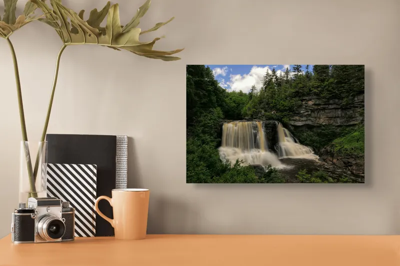 Tablou Canvas Căderea de Mătase a Pădurii Verzi, 39 x 26 cm – poza 3