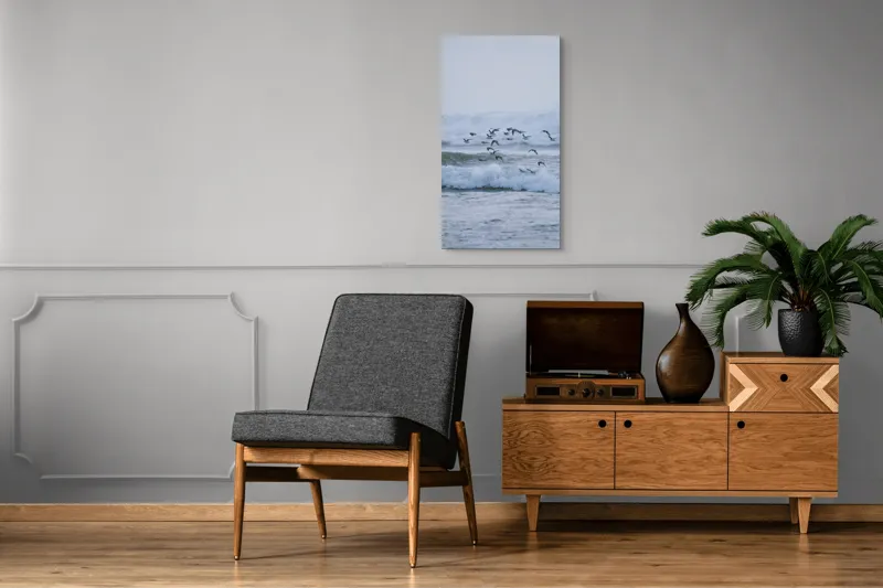 Tablou Canvas Dansul păsărilor deasupra valurilor mării, 50 x 90 cm – poza 8