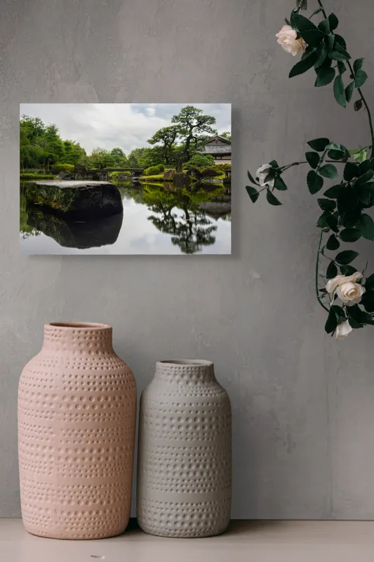 Tablou Canvas Grădina liniștii sub cer gri, 54 x 39 cm – poza 8