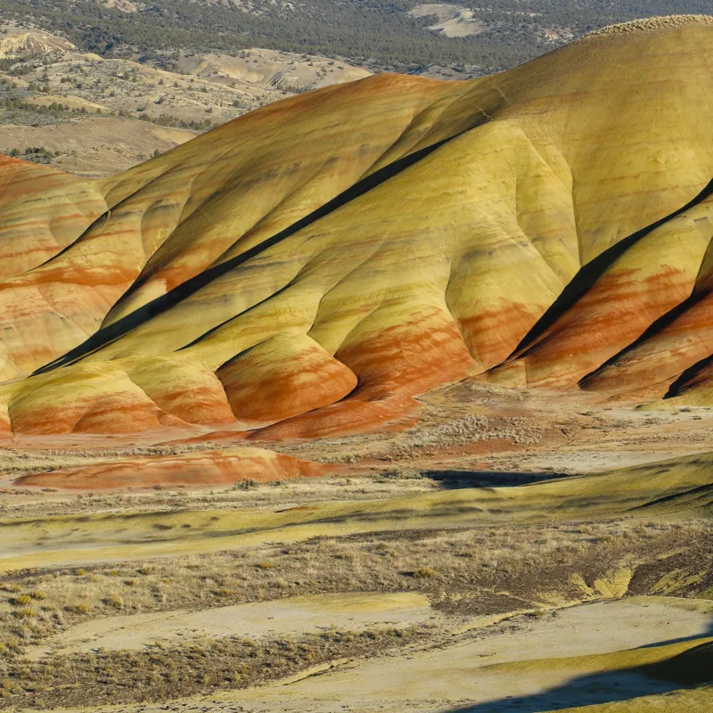 Tablou Canvas Peisaj Desert cu Colinele în Lumina Apusului, 100 x 100 cm – poza 2