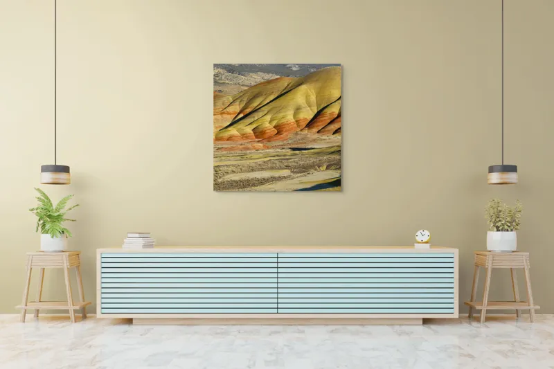 Tablou Canvas Peisaj Desert cu Colinele în Lumina Apusului, 100 x 100 cm – poza 5