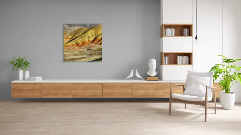 Tablou Canvas Peisaj Desert cu Colinele în Lumina Apusului, 100 x 100 cm – poza 8